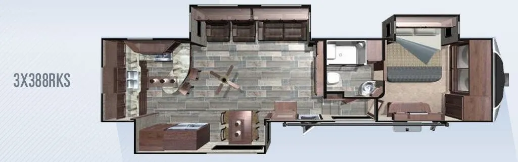 Highland Ridge Open Range 3X 3X388RKS floor plan