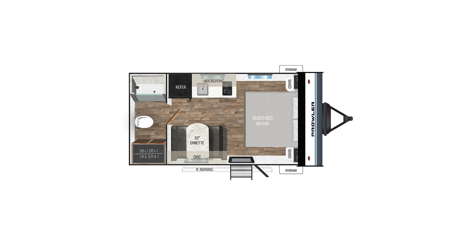 Heartland Prowler Lynx 17RBX floor plan