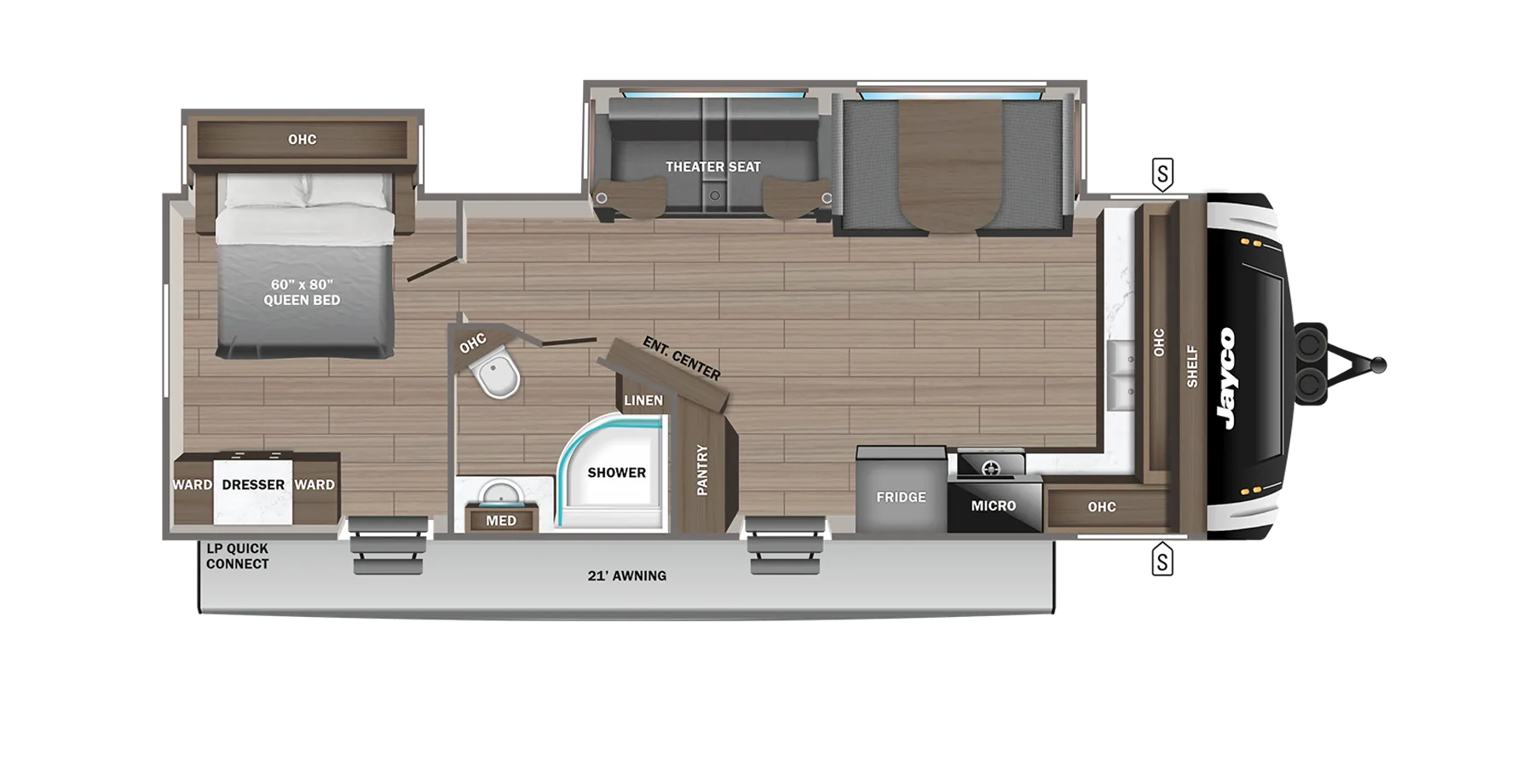 2025 Jayco Jay Feather 26FK - Floor plan