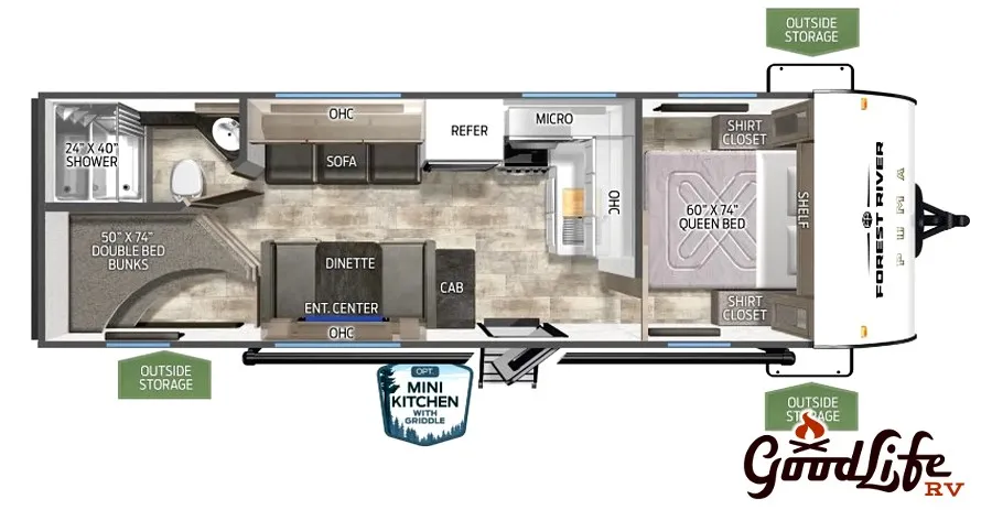 2026 Palomino Puma Camping Edition 23BHCE - Floor plan