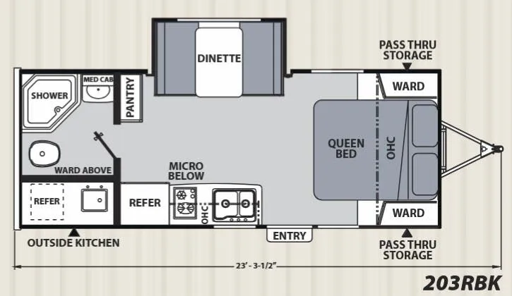 Coachmen Apex Nano 203RBK floor plan