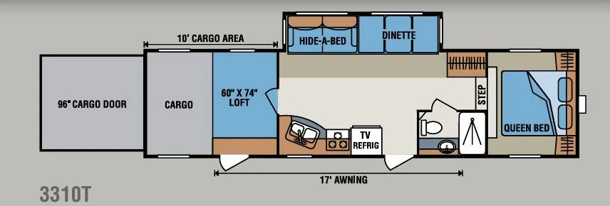 K-Z Inferno 3310T floor plan