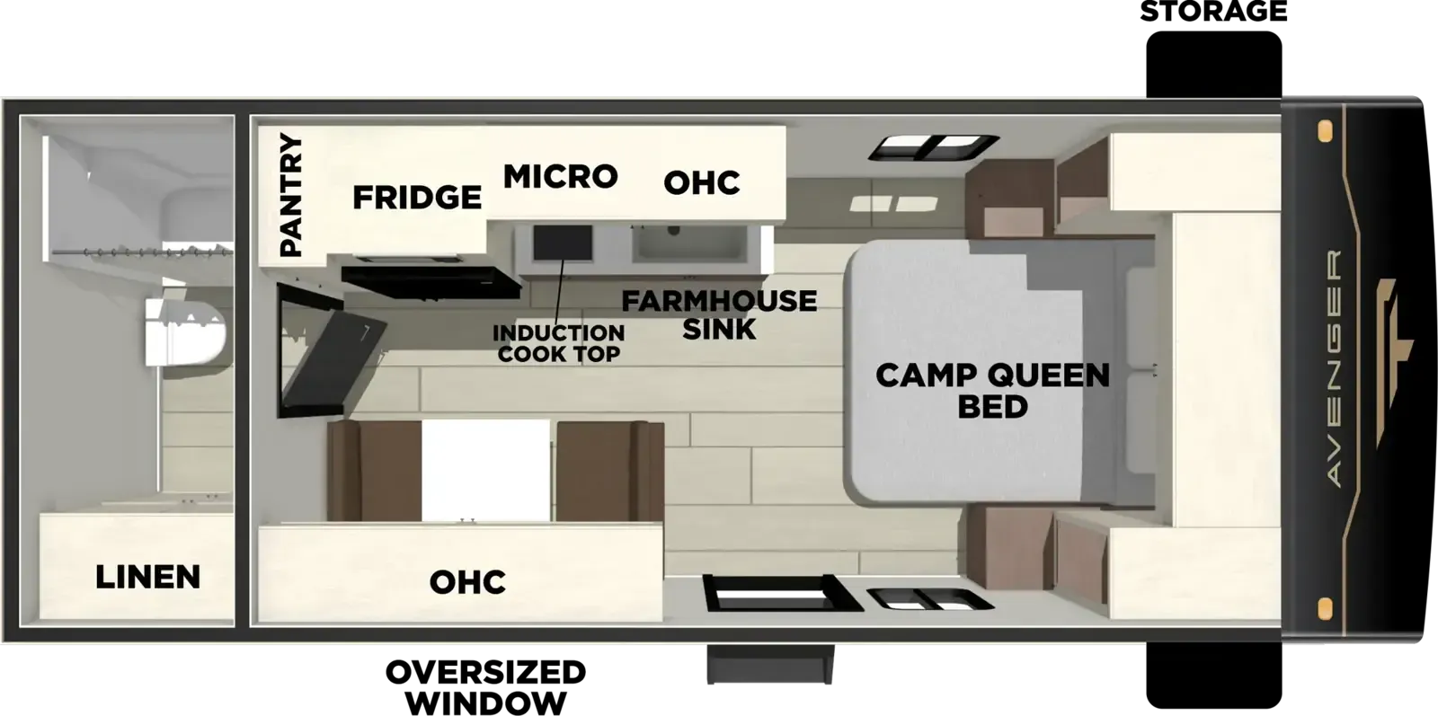 Forest River Avenger LT 16RBX floor plan