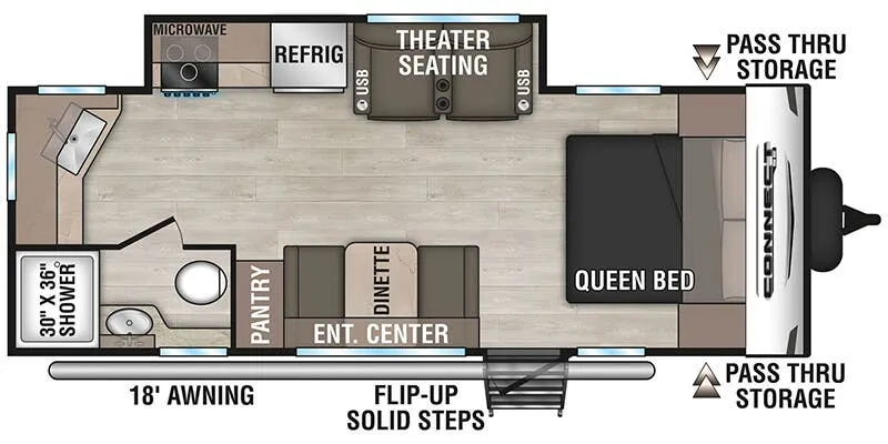 2026 K-Z Connect SE 211MKSE - Floor plan