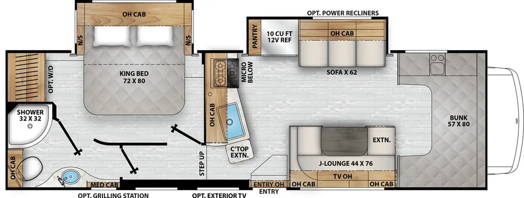2026 Coachmen Freelander 30KB floor plan