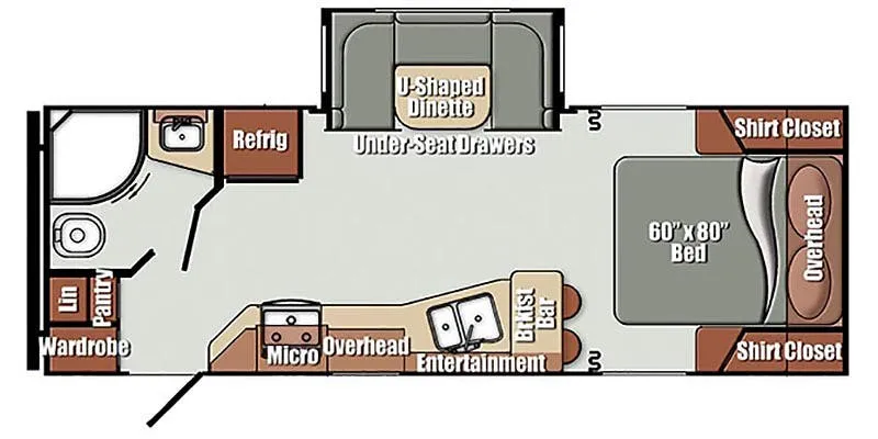 2018 Gulf Stream RV GEO 235RB - Floor plan
