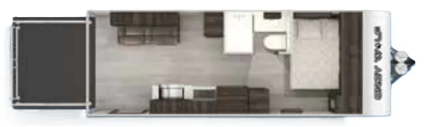 Forest River Cherokee Grey Wolf 19RR floor plan