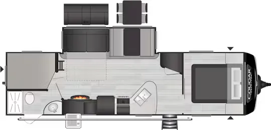 Keystone Cougar Half-Ton 29BHS floor plan