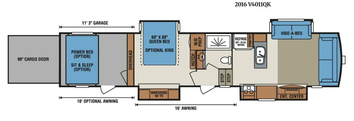 K-Z Venom V4011QK floor plan
