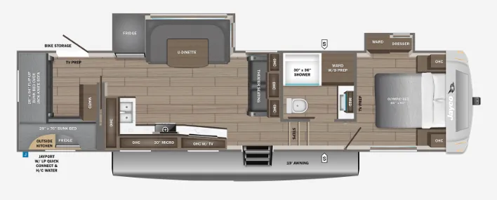 2027 Jayco Eagle 31QBH - Floor plan