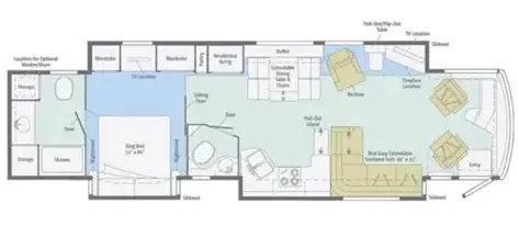 2012 ITASCA ELLIPSE 42QD - Floor plan