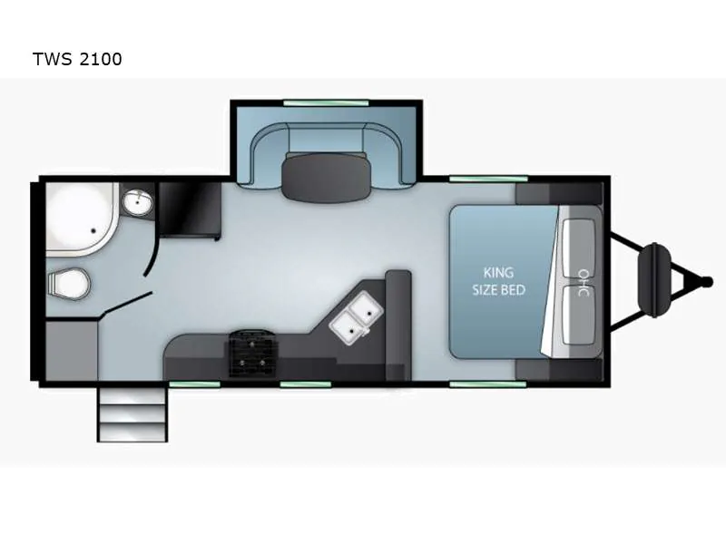 2021 Cruiser RV Twilight Signature TWS 2100 - Floor plan