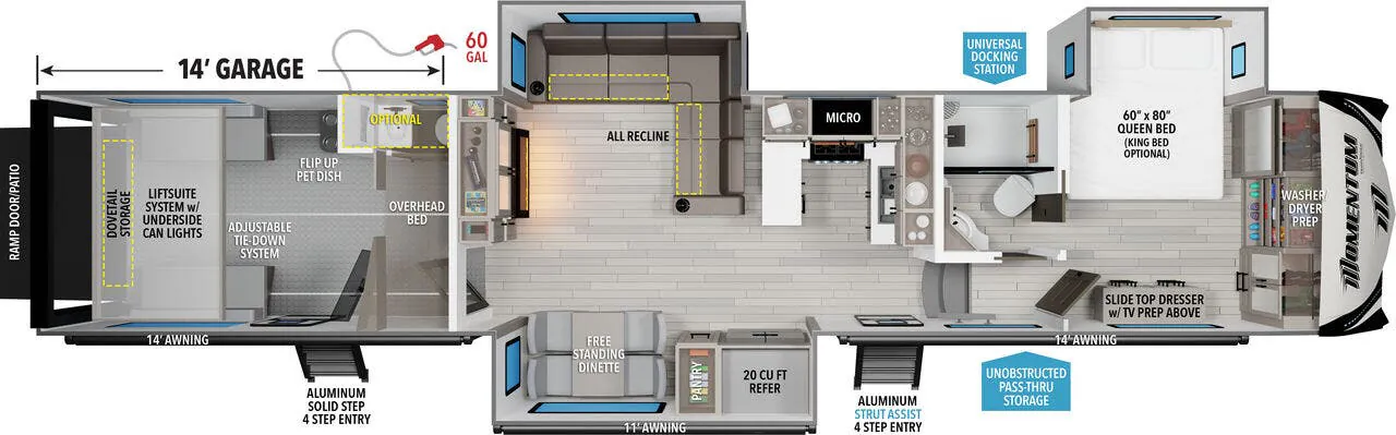 Grand Design Momentum 414M floor plan