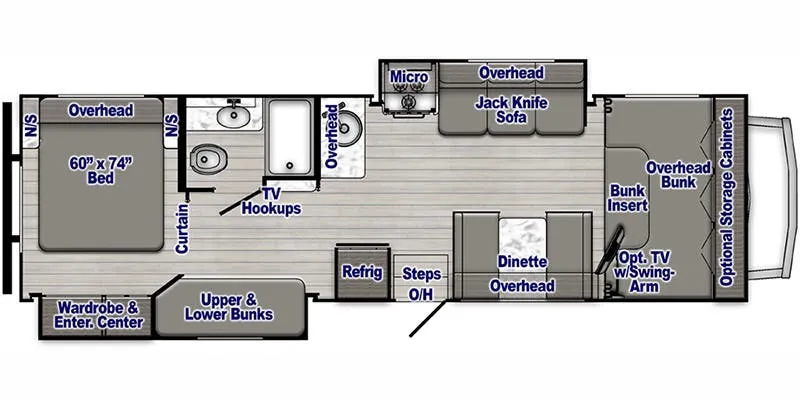 2023 Gulf Stream RV Conquest Class C 63111 floor plan