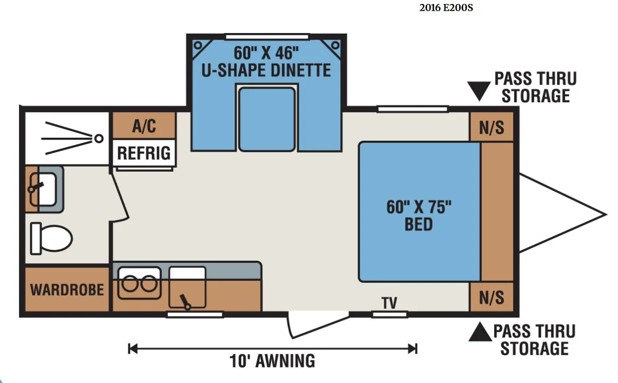 K-Z Spree Escape E200S floor plan