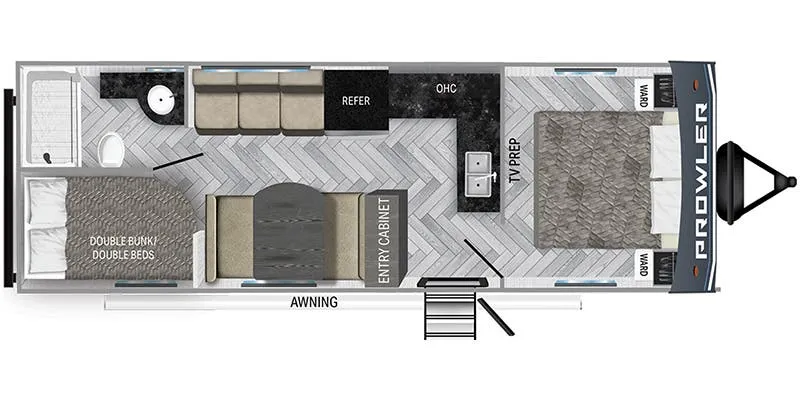 2024 Heartland Prowler Lynx 255BHX floor plan