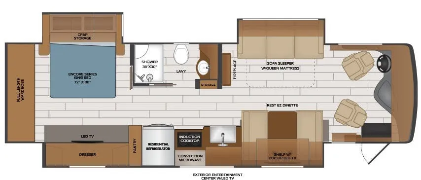 Fleetwood Frontier 34GT floor plan