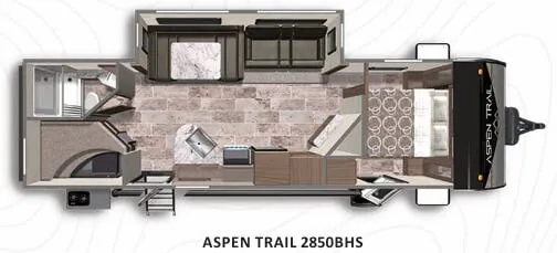 2022 Dutchmen Aspen Trail 2850BHS floor plan
