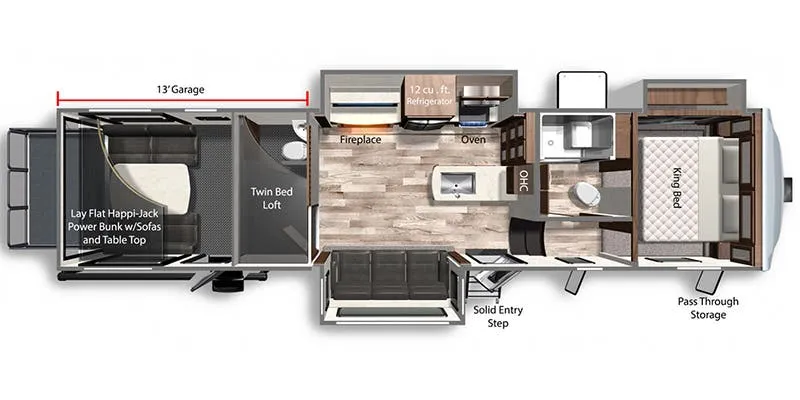 Dutchmen Voltage Triton 3571 floor plan