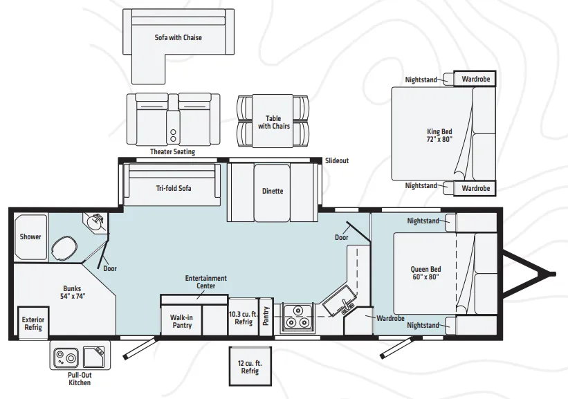 Winnebago Voyage V3033BH floor plan