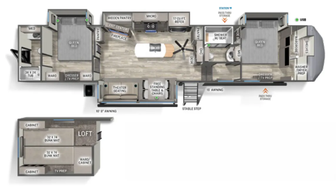 Forest River Sandpiper 4002FB exterior