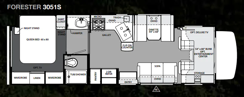 Forest River Forester 3051S floor plan