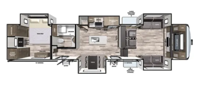Forest River Cardinal Limited 399FLLE floor plan