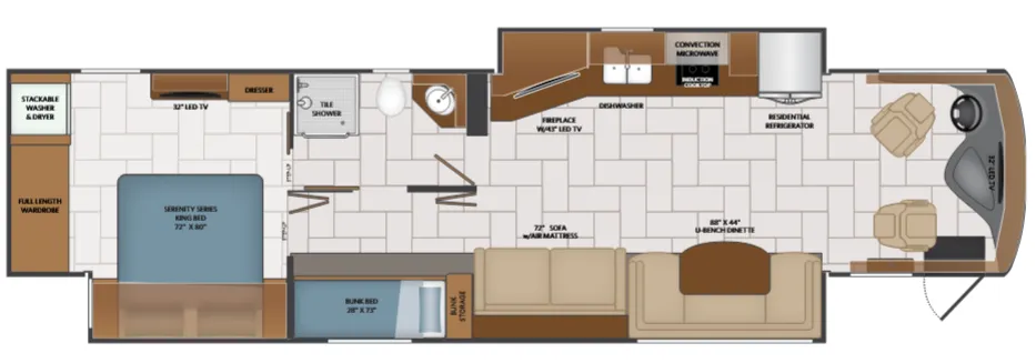 Fleetwood Discovery LXE 40G floor plan