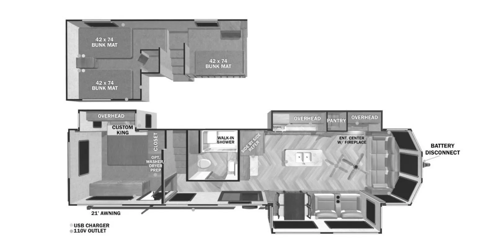2022 Forest River Salem Grand Villa 42FLDL - Photo 3