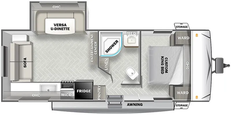Forest River Salem Cruise Lite Southwest 241RLXL floor plan