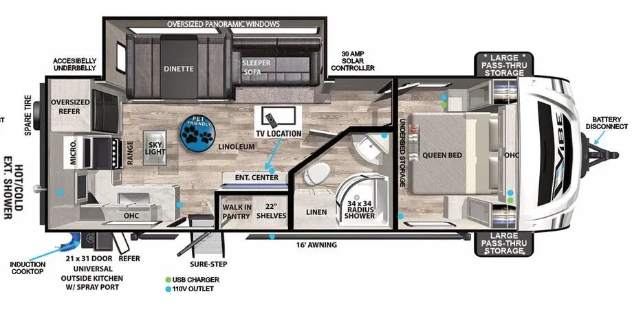 Forest River Vibe 25RK exterior