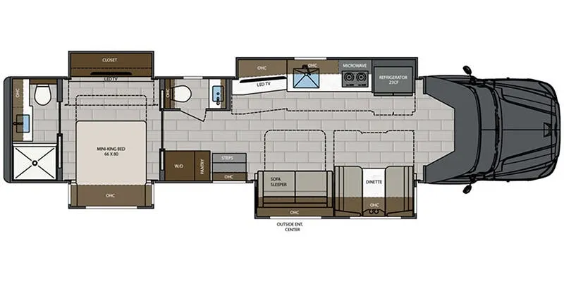 Renegade RV XL X43DB floor plan
