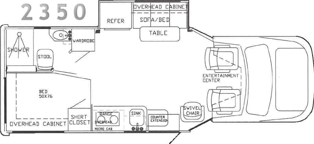 2013 Phoenix USA Phoenix Cruiser 2350 floor plan