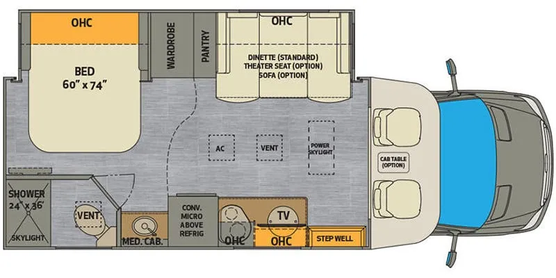 Renegade RV Villagio 25FWS floor plan