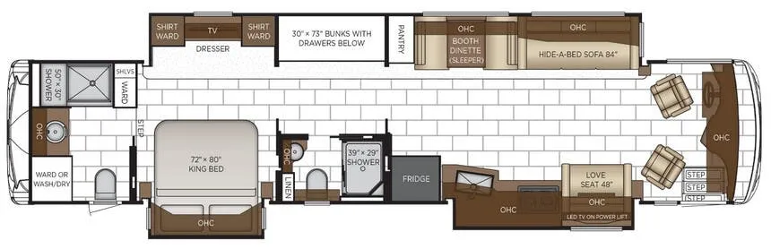2026 Newmar Ventana 4340 - Floor plan
