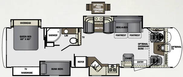 Forest River Georgetown XL 352QS floor plan