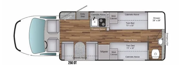 Coach House Platinum III 250 DT floor plan