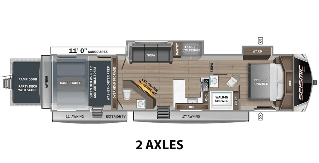2027 Jayco Seismic 359 floor plan
