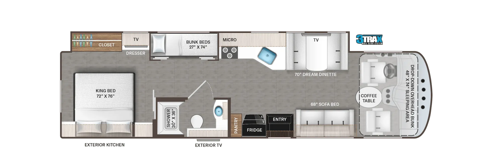 2024 Thor Motor Coach Windsport 34J - Floor plan