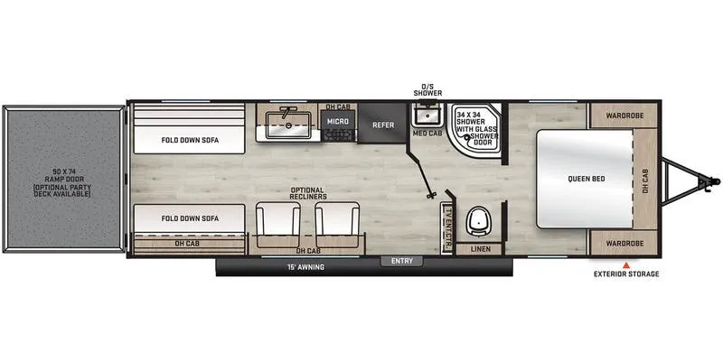 2024 Forest River Aurora 26ATH - Floor plan