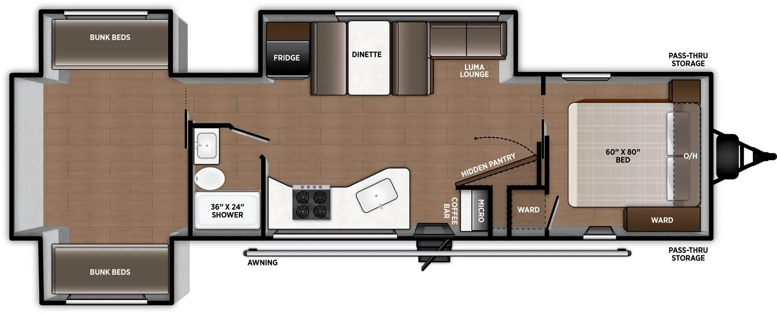 Forest River Airelume 315 floor plan