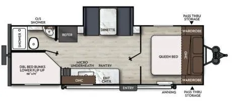 2027 Coachmen Apex Nano 228BHS floor plan