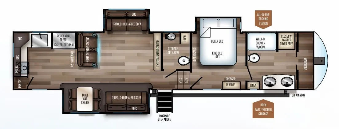 Forest River Sabre 37FBT floor plan
