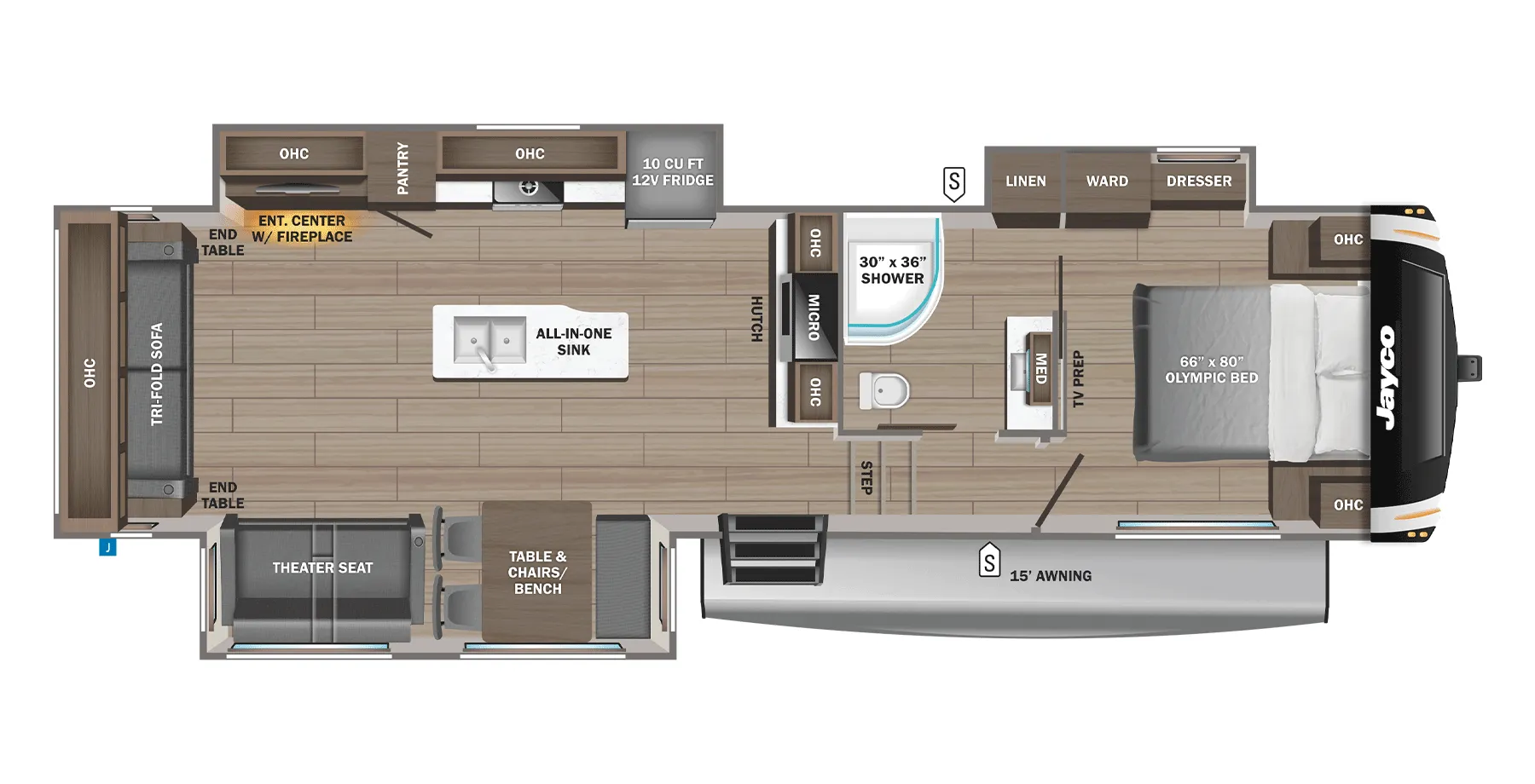 Jayco Eagle HT 30CRT floor plan