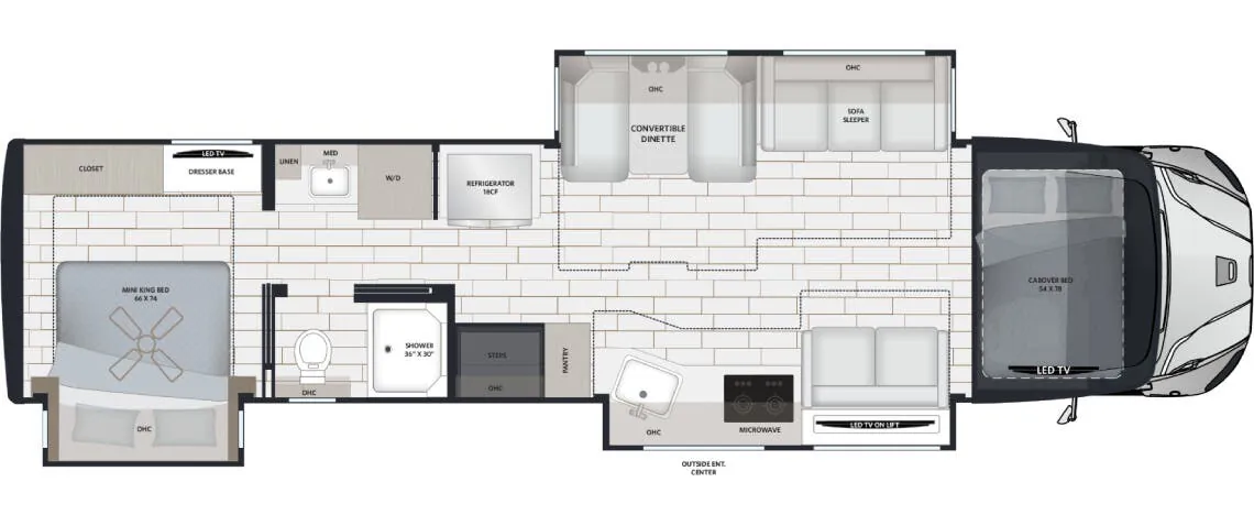 Renegade RV Verona LE 40LTS floor plan