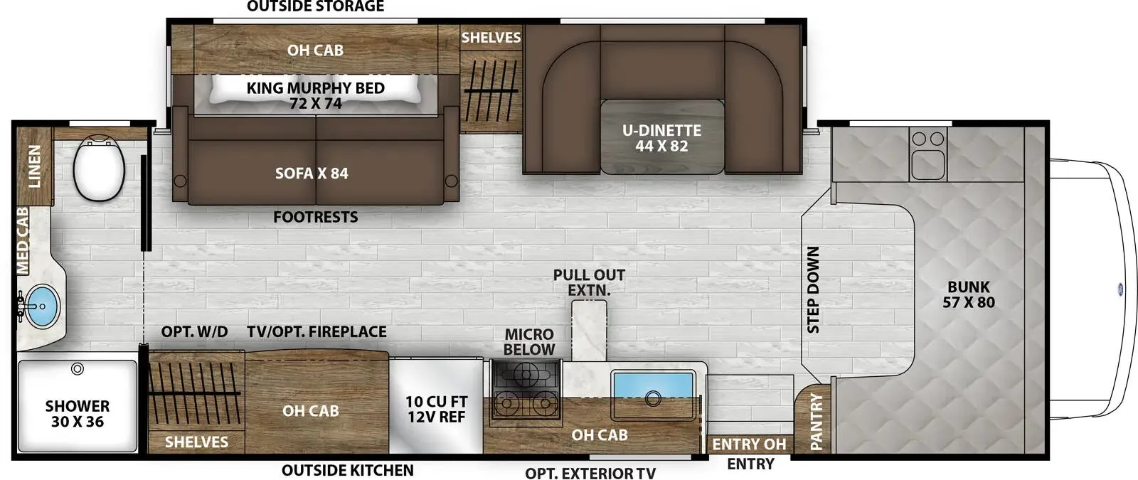 2026 Coachmen Leprechaun 260MB Ford - Floor plan