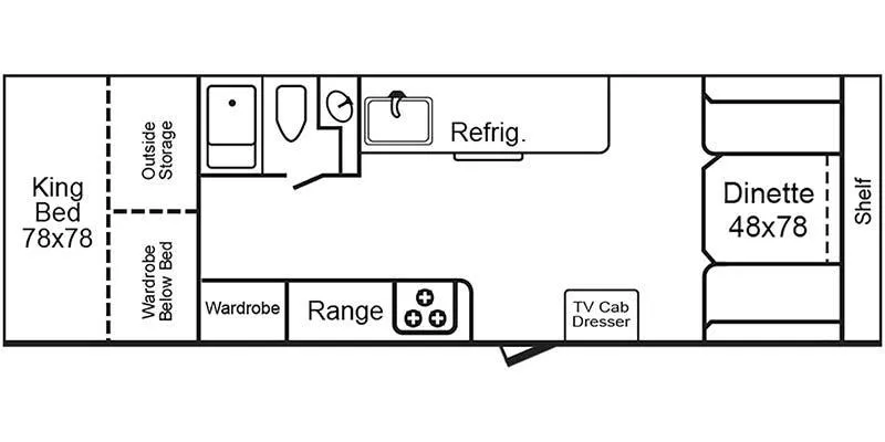 TrailManor 3124 Series KD floor plan