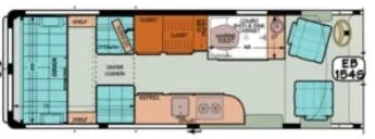 Sportsmobile Transit 154S floor plan