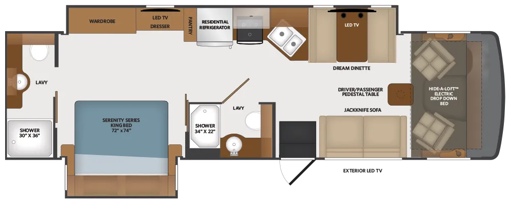Fleetwood Flex 32S floor plan