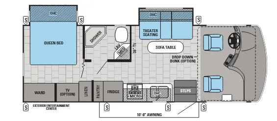 Jayco Alante 26Y floor plan